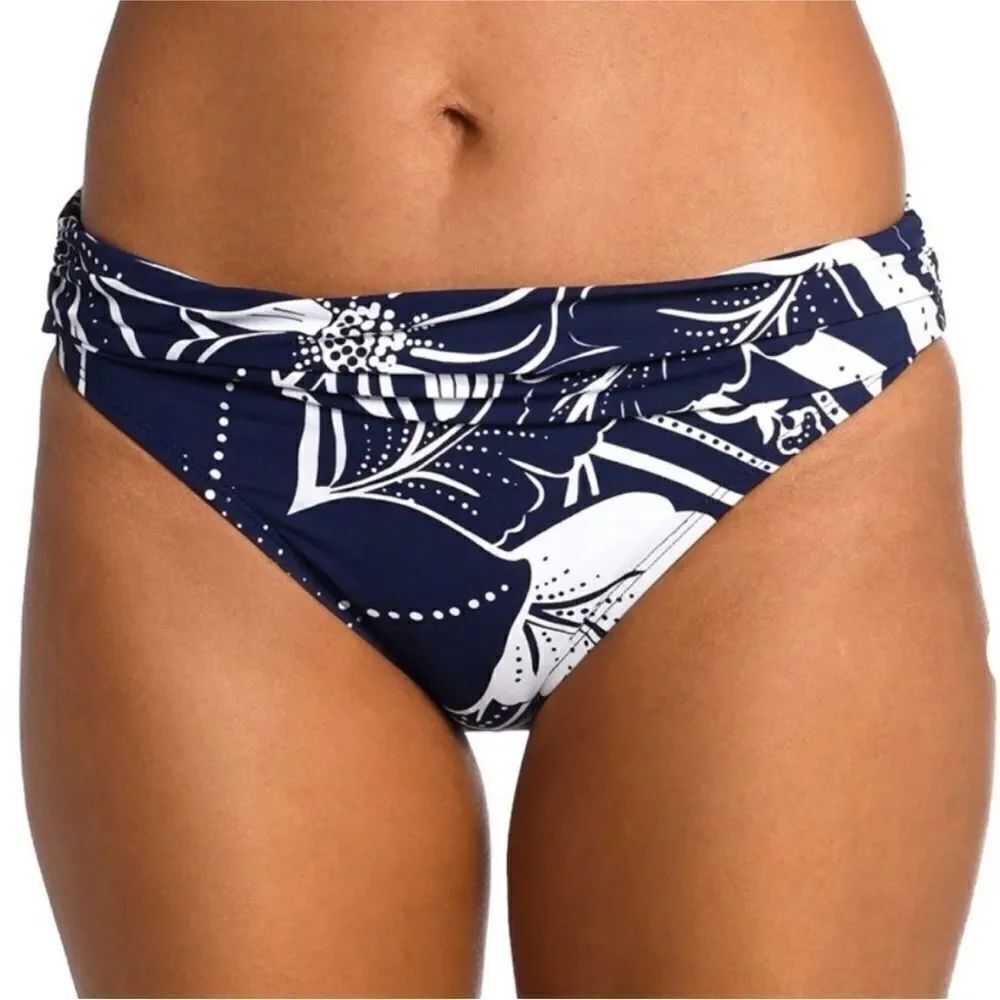 La Blanca NWT Playa Side Shirred Hipster Bikini Bottoms
INDIGO Size 14